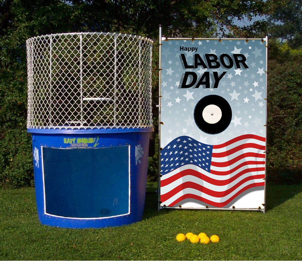 Dunk Tank - LaborDay Flag Waving